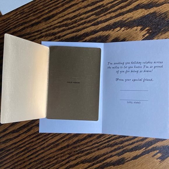 6 Assorted Unused Angel Town Snowman Wreath Santa Christmas Cards Envelopes - Picture 8 of 12